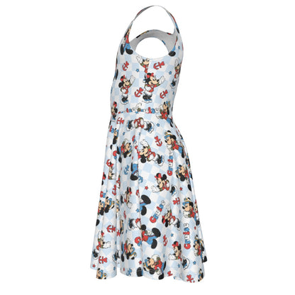 Checkered Cruising MM Kid's Sleeveless Vest Dress