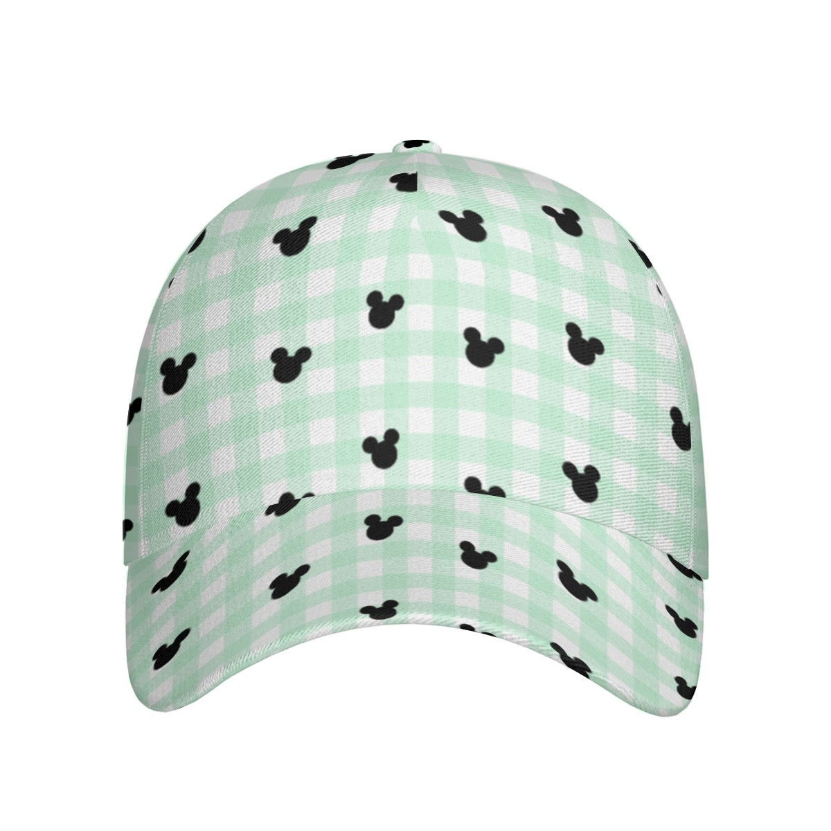 Green Gingham Cap