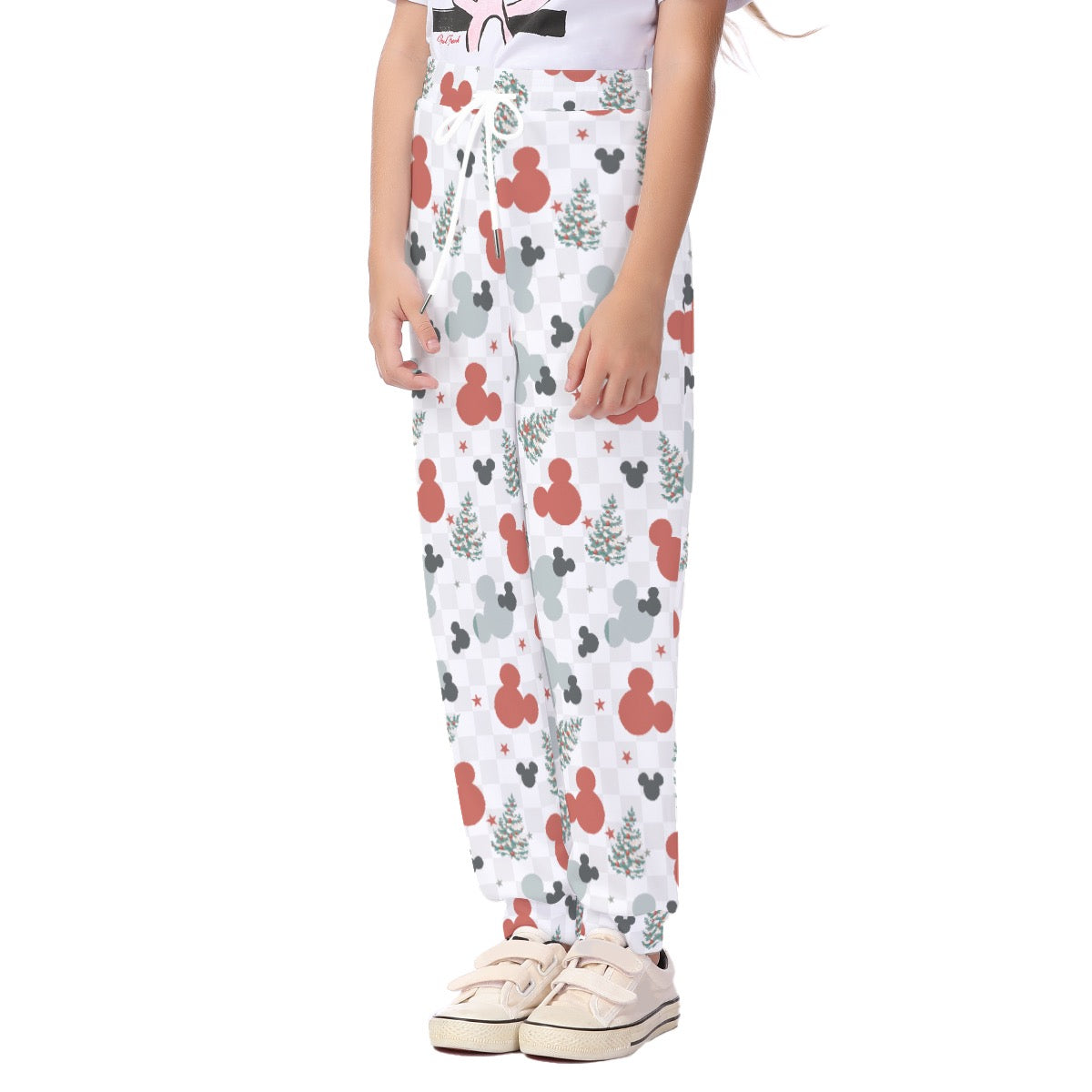 Merry Red and Gray MM Kid's Casual Pants