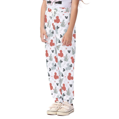 Merry Red and Gray MM Kid's Casual Pants
