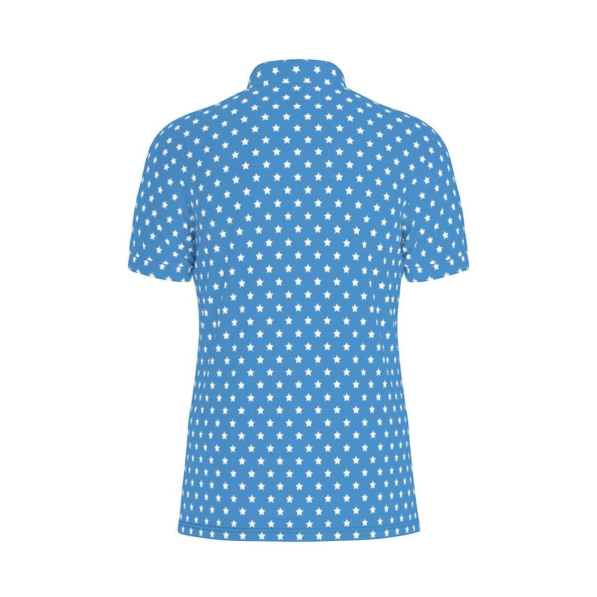 Blue Dots Men's Stretch Collar Polo Shirt