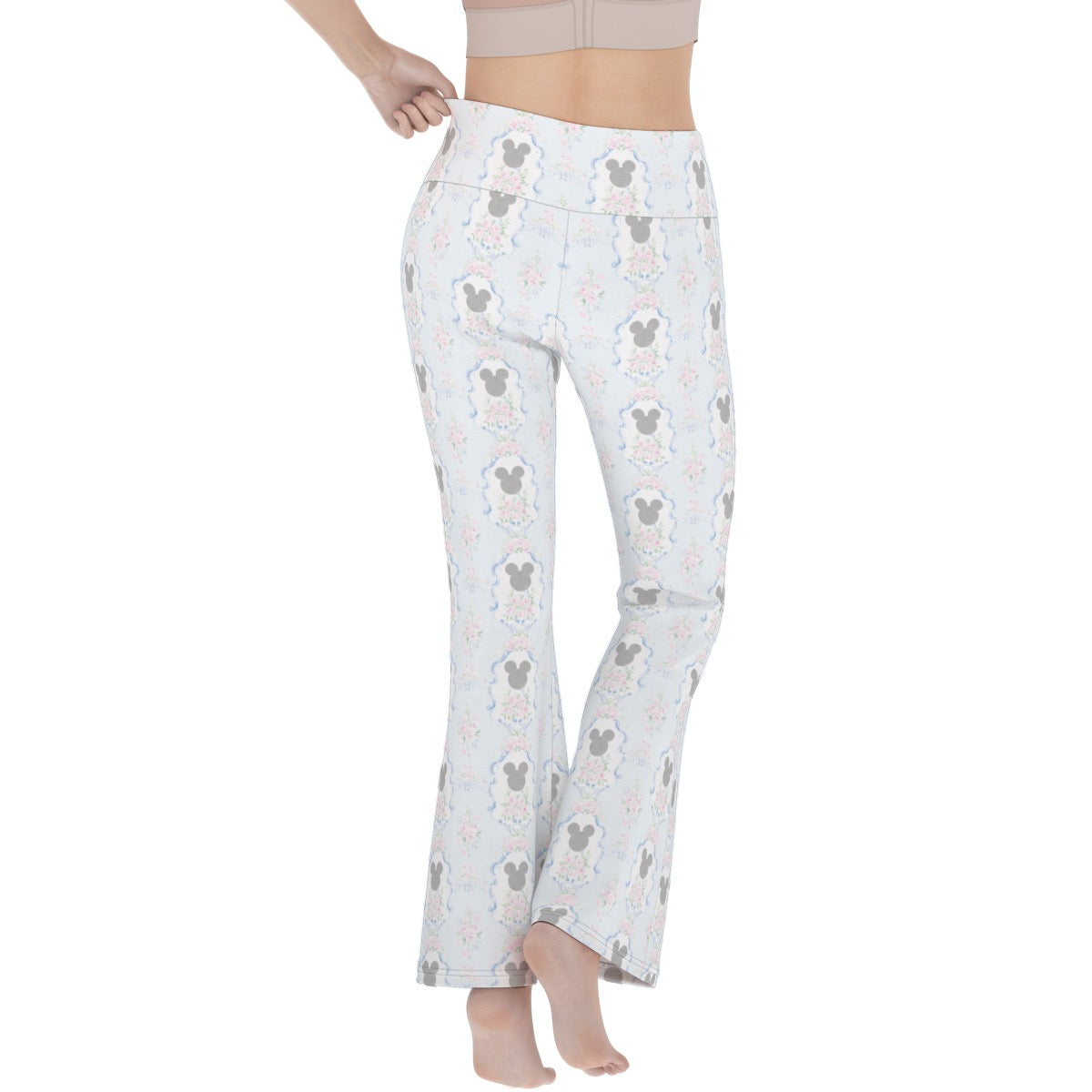 Blue Grandmillenial Women's Flare Yoga Pants