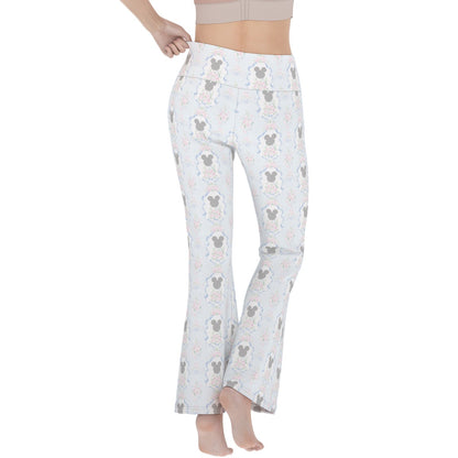 Blue Grandmillenial Women's Flare Yoga Pants
