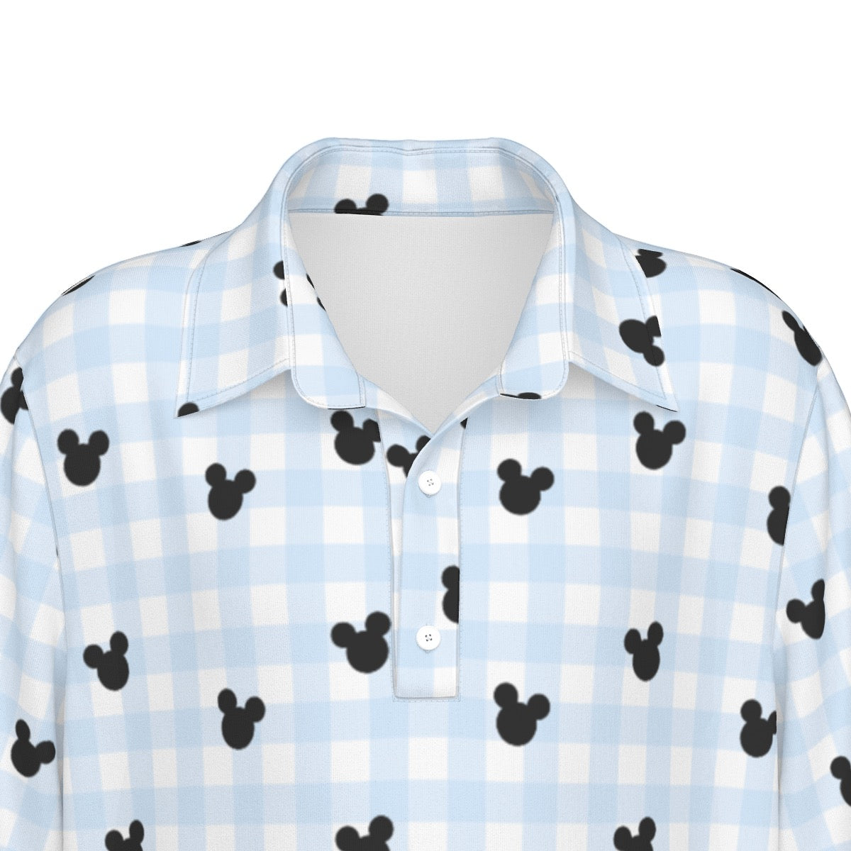 Blue Gingham Boys Polo Collar Jersey |210GSM