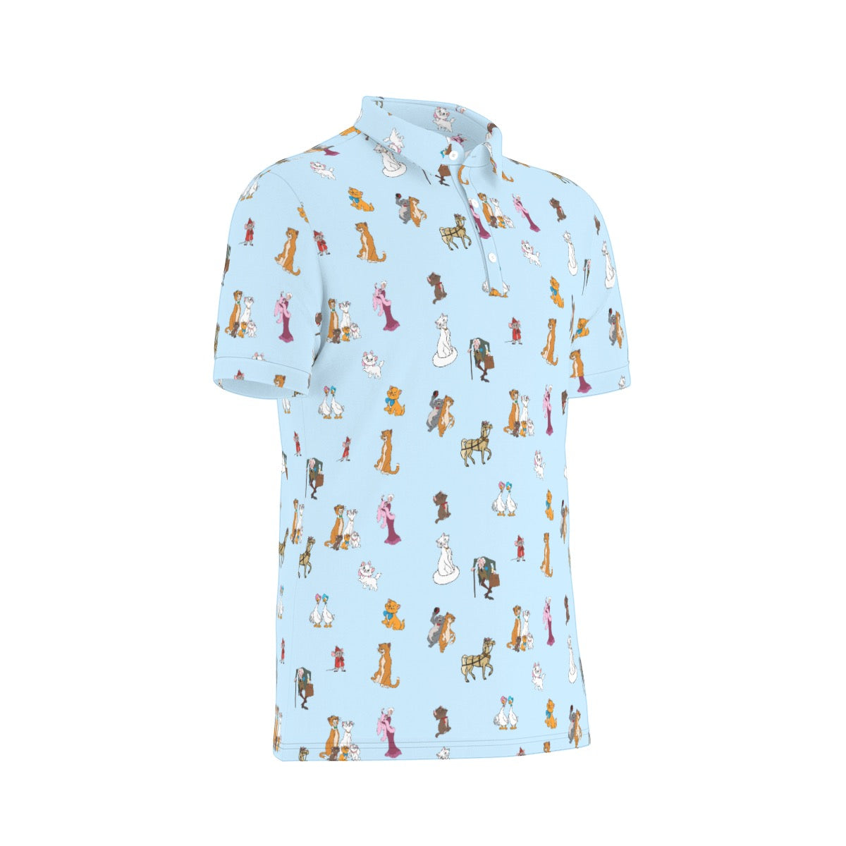 Cats Men's Stretch Collar Polo Shirt