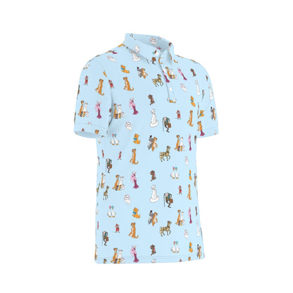 Cats Men's Stretch Collar Polo Shirt