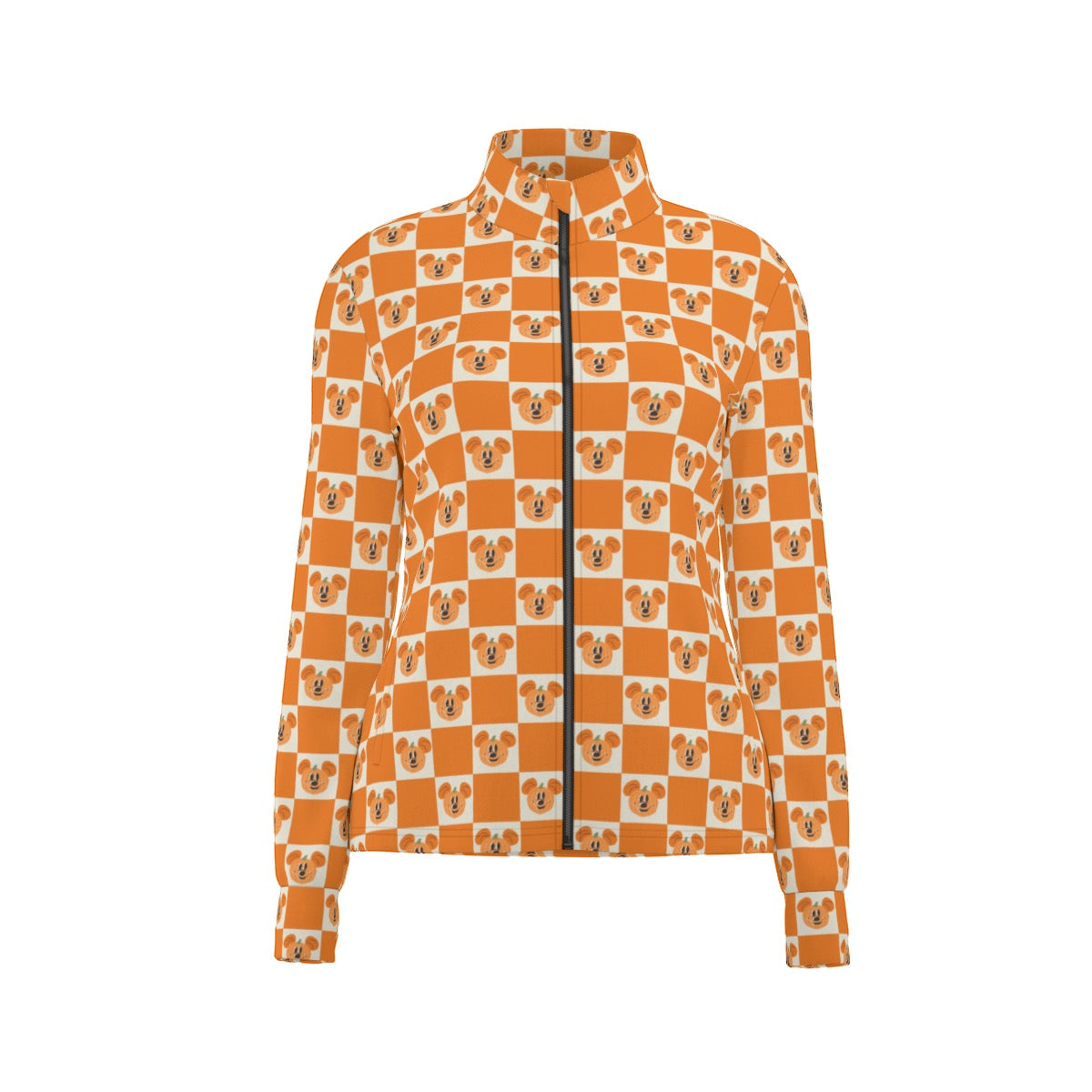 Preppy Pumpkin Women's Long Sleeve Thumbhole Jacket