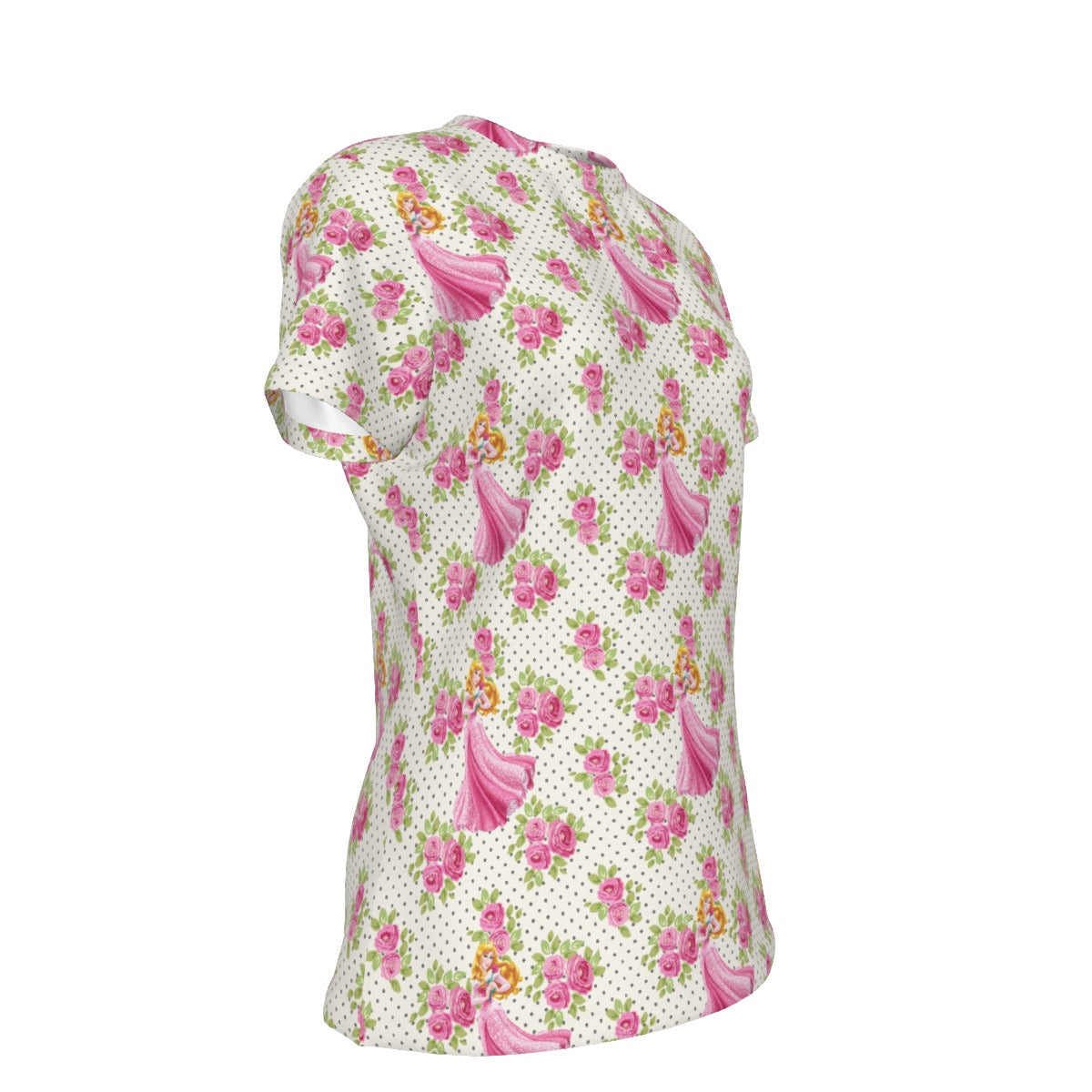 Floral Aurora Women's Round T-Shirt|210GSM
