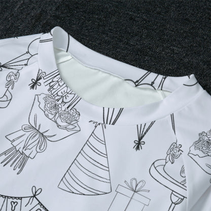 Birthday Party Women's Raglan Sleeve Pajamas