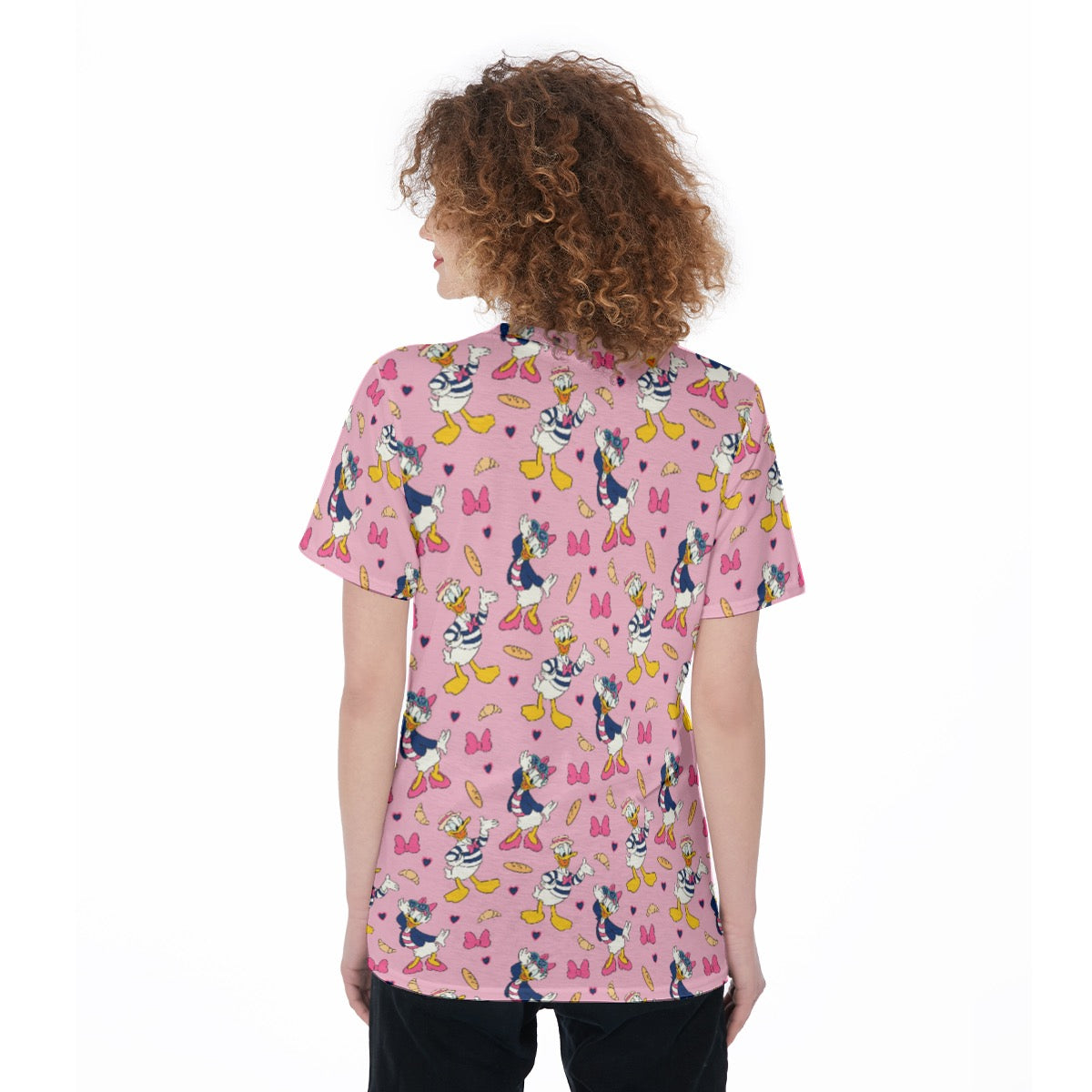 Parisian Ducks Women's O-Neck T-Shirt|180 GSM Jersey