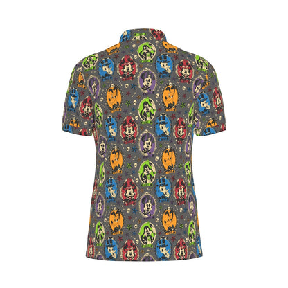 Not So Scary Cameos Men's Stretch Collar Polo Shirt