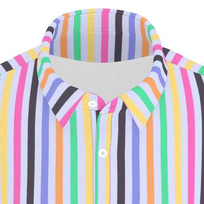 Ghost Ship Stripe Men's Stretch Collar Polo Shirt