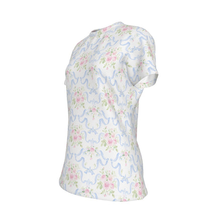 Grandmillenial Ribbon Women's Round T-Shirt