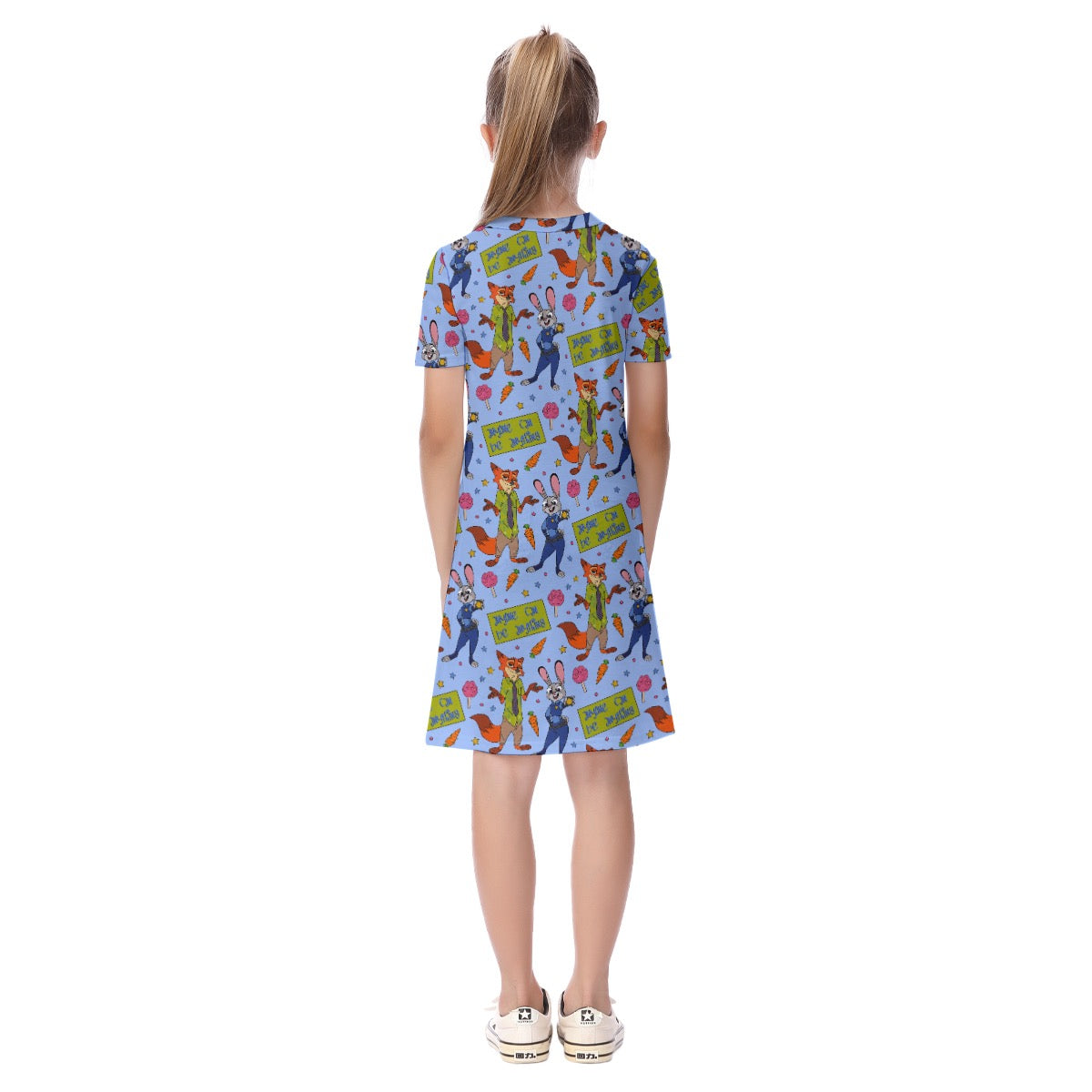 Zoo Animals Kid's Short Sleeve Dress