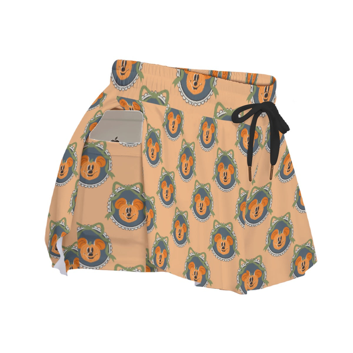 Pumpkin MM Trellis [orange] Women's Sport Skorts With Pocket
