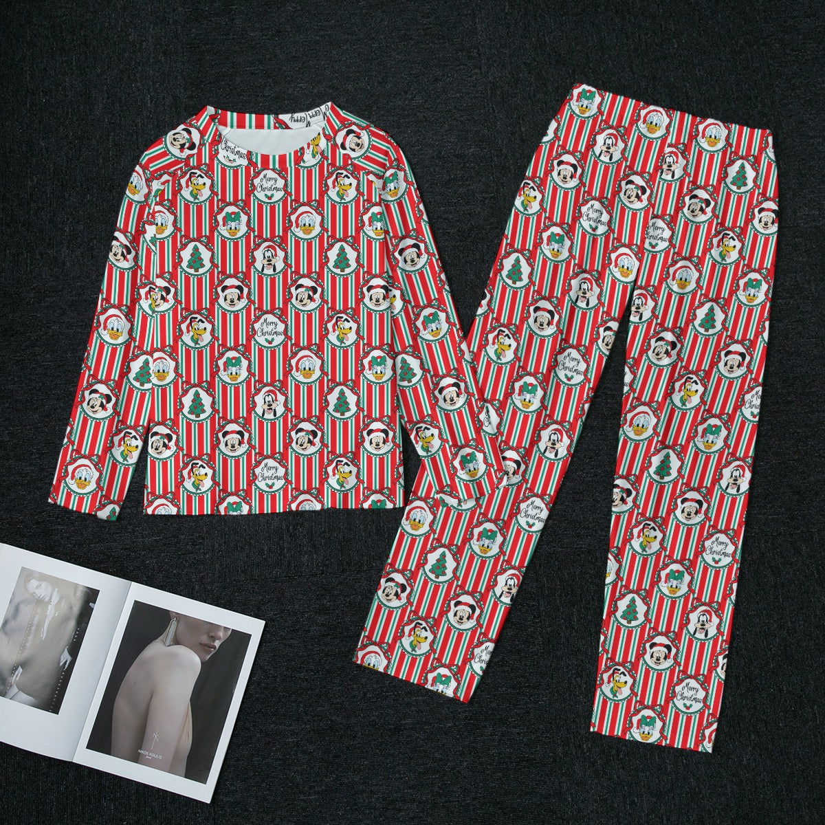Classic Christmas Frames Women's Raglan Sleeve Pajama Set