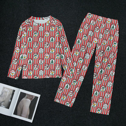 Classic Christmas Frames Women's Raglan Sleeve Pajama Set