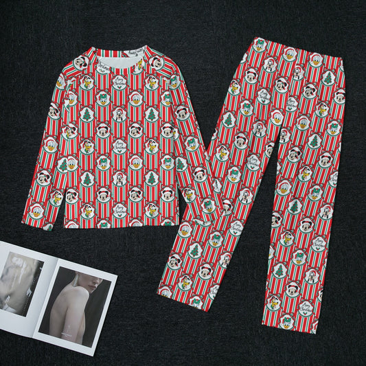 Classic Christmas Frames Women's Raglan Sleeve Pajama Set