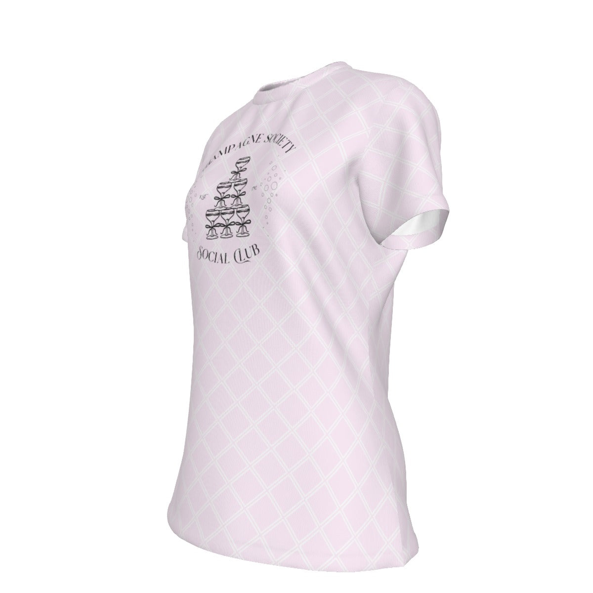 Champagne Society Social Club Women's Round T-Shirt