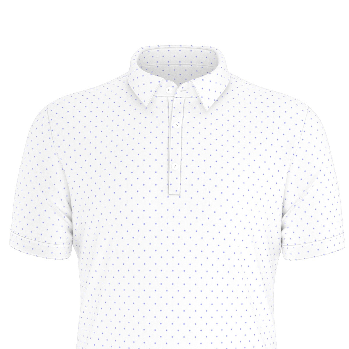 Charlotte Dot Men's Stretch Collar Polo Shirt