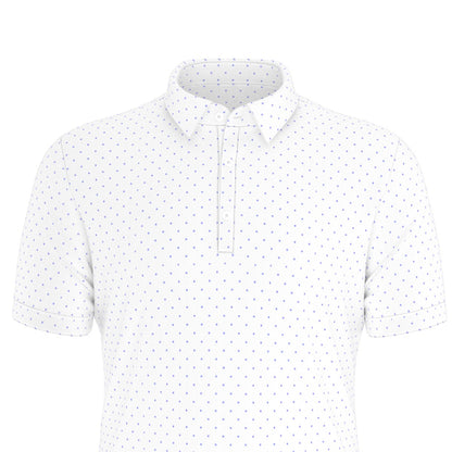 Charlotte Dot Men's Stretch Collar Polo Shirt
