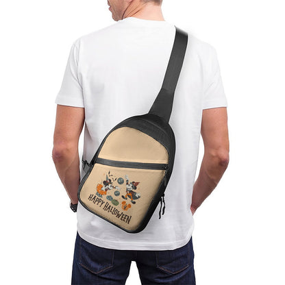 Happy Halloween Folding chest bag