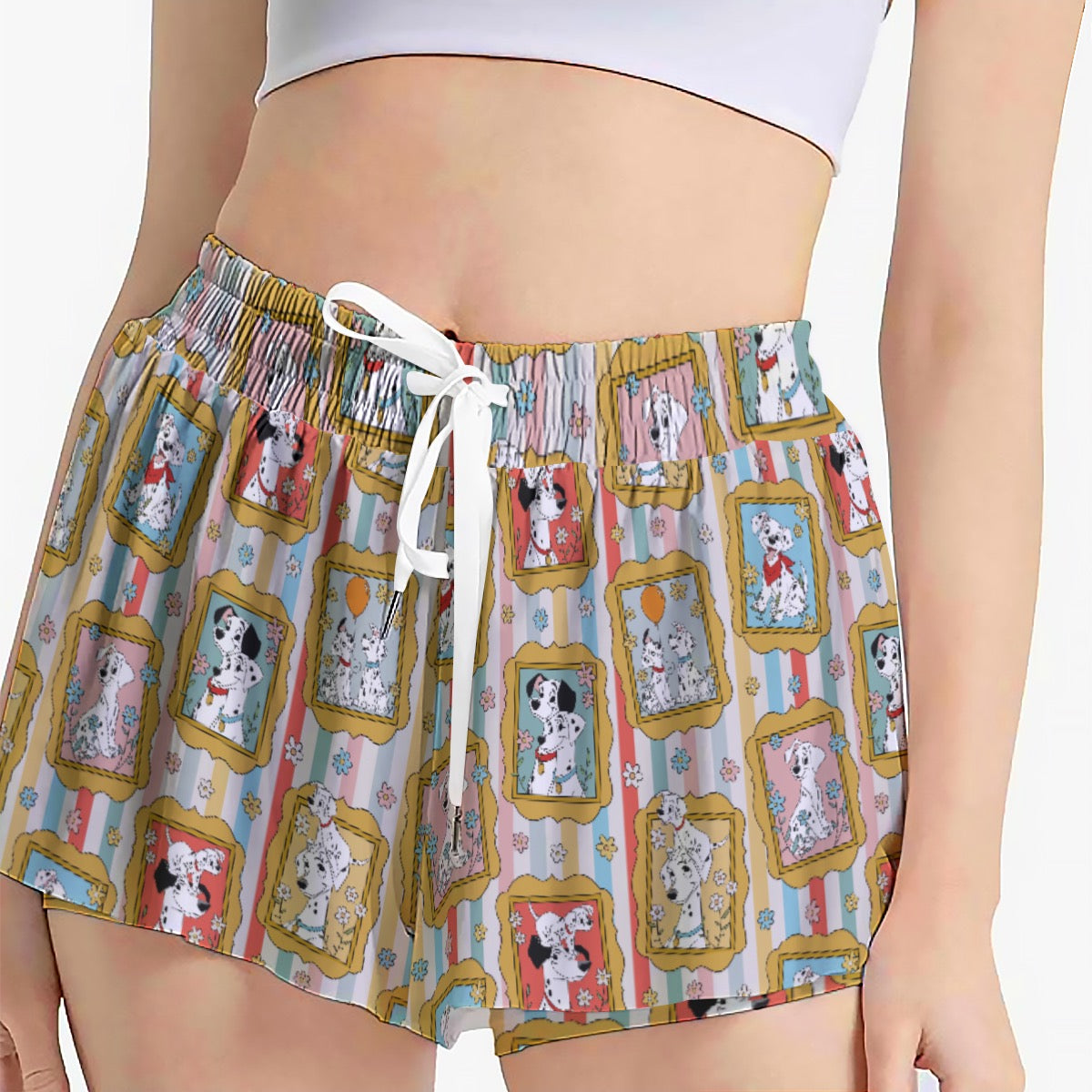 Pup Portrait Women's Sport Skorts With Pocket