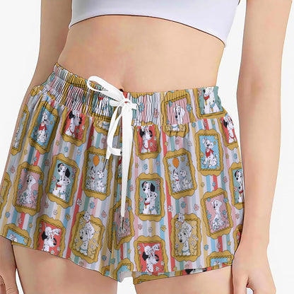 Pup Portrait Women's Sport Skorts With Pocket