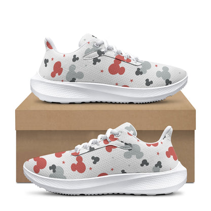 Red & Gray MM Women's Road Running Shoes