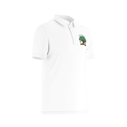 Let the Adventure Begin Safari Men’s Stretch Collar Polo