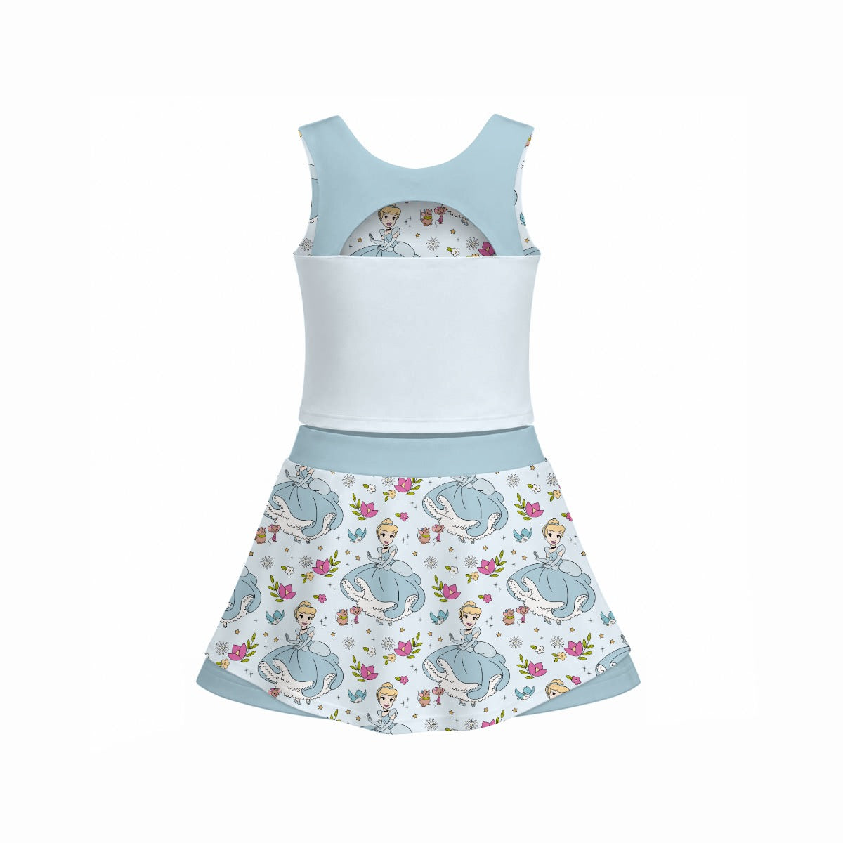 Cindy Girl's Sports Tank & Skort Set