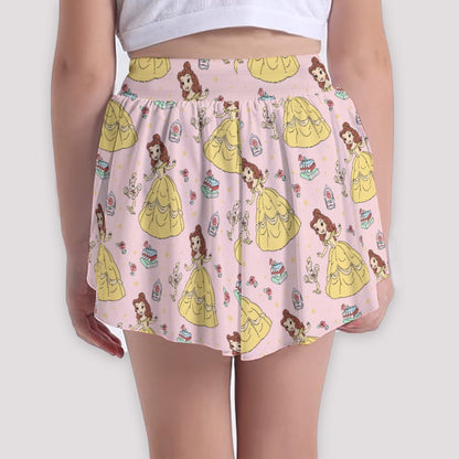 The Beautiful Princess [smaller print] Girls' Sports Culottes
