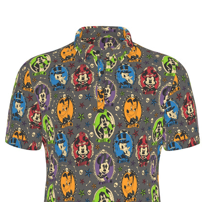 Not So Scary Cameos Men's Stretch Collar Polo Shirt