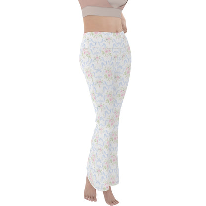 Grandmillenial Ribbon Women's Flare Yoga Pants