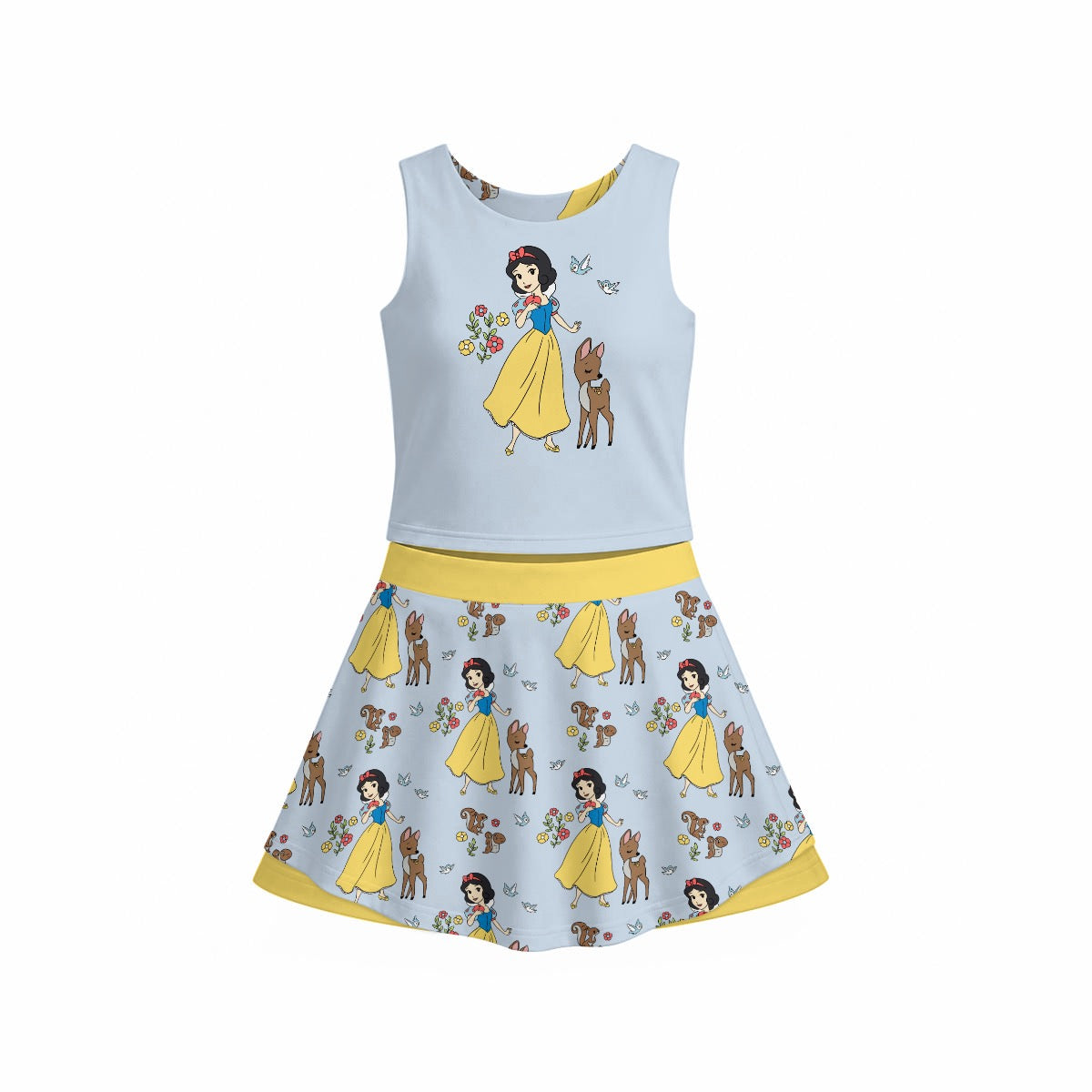 The Fairest One of All Girl's Sports Tank & Skort Set