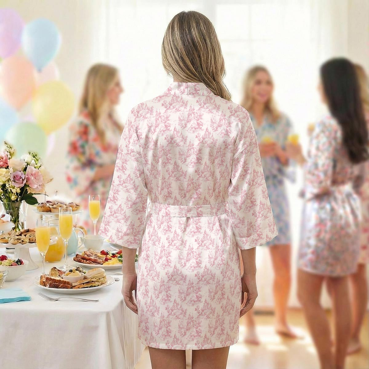 Castle Toile Women's Robe