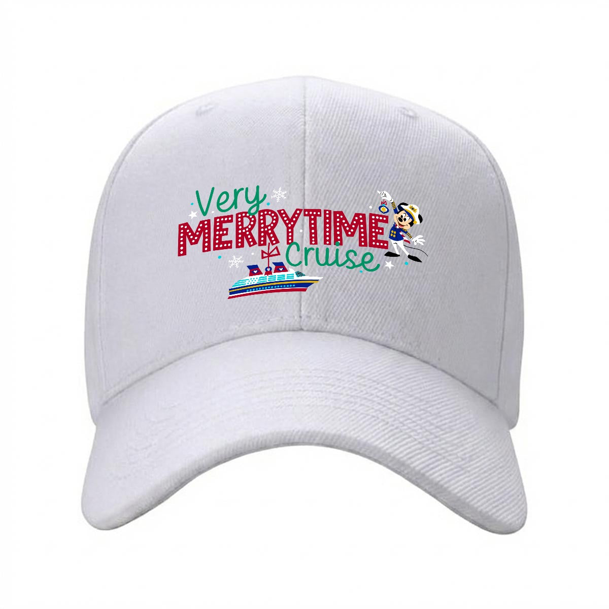 Very Merry Cruise Curved Brim Baseball Cap