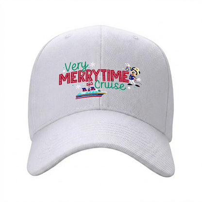 Very Merry Cruise Curved Brim Baseball Cap