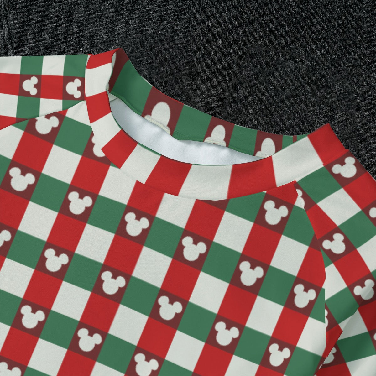 MM Christmas Plaid Kid's Raglan Sleeve Pajama Set