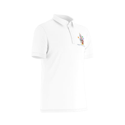 Meet Me at the Castle Men's Stretch Collar Polo Shirt