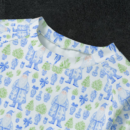 Grandmillenial Santa Kid's Raglan Sleeve Pajamas