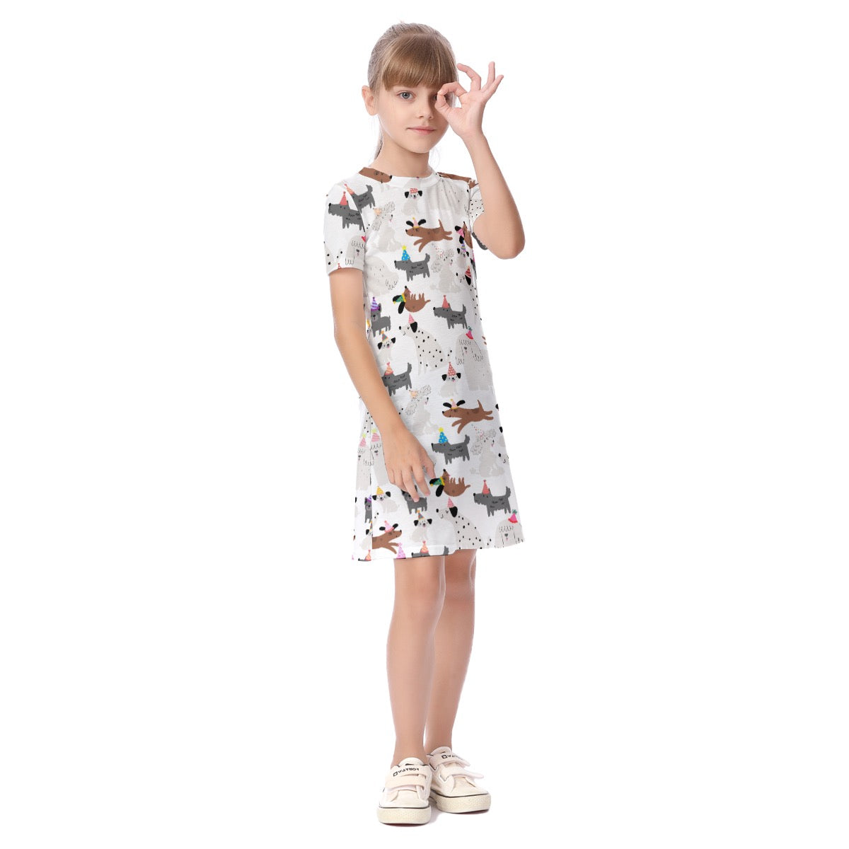 Party Pups Kid's Short Sleeve Dress