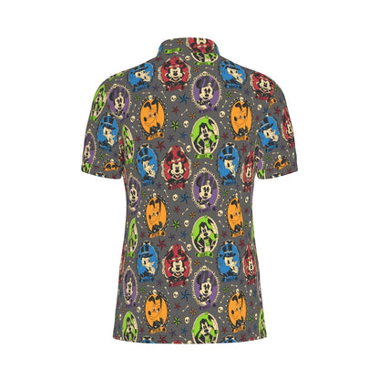 Spooky Cameos Men's Stretch Collar Polo Shirt