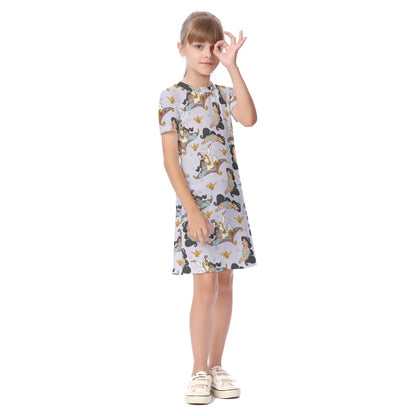 Jasmine Kid's Short Sleeve Dress