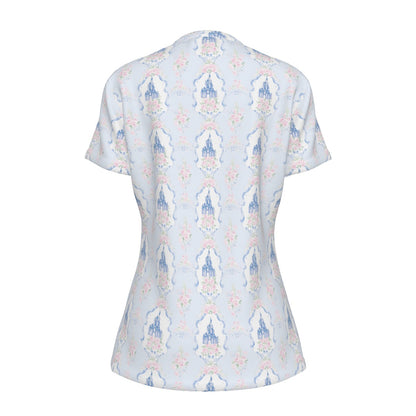 Grandmillenial Castle Women's Round T-Shirt|210GSM