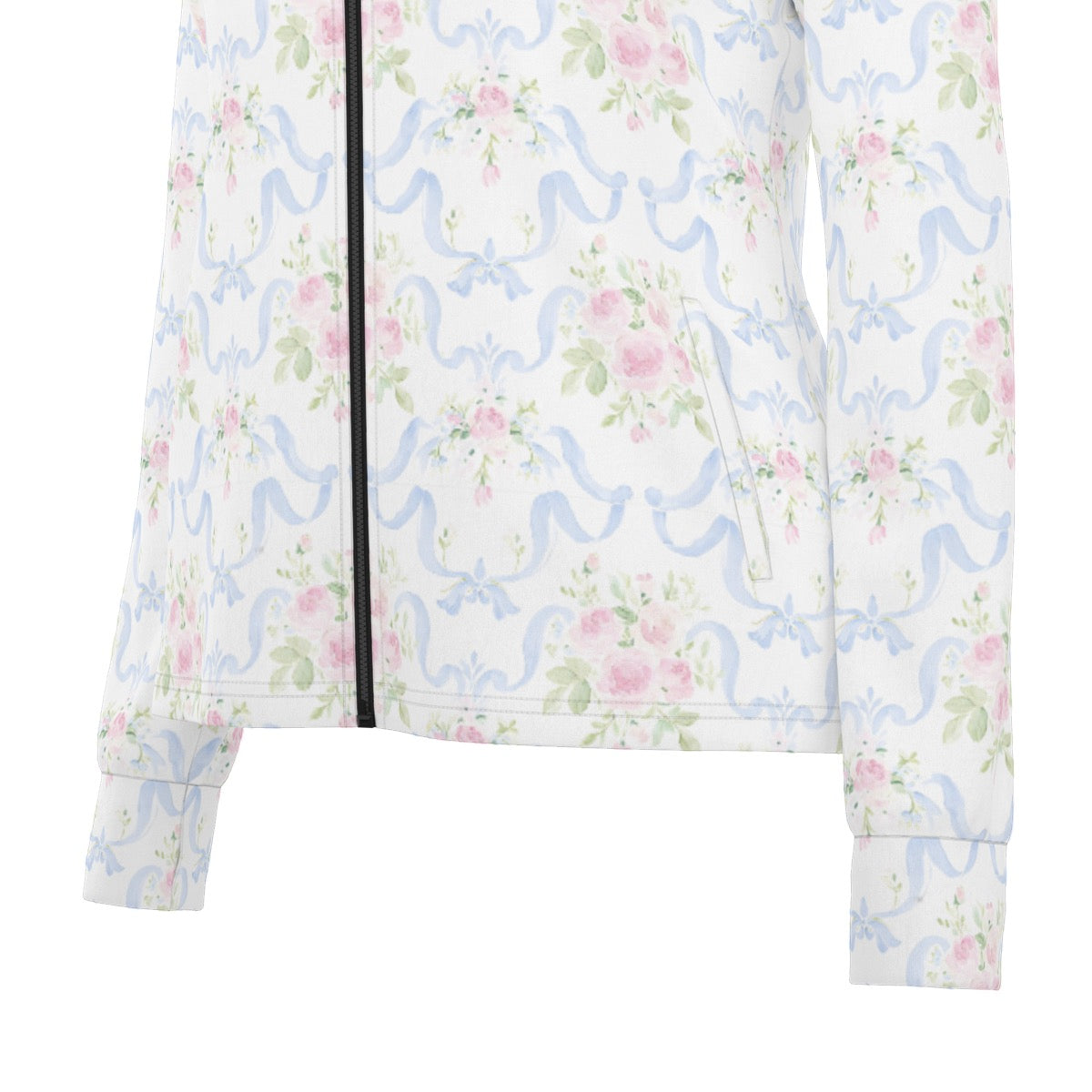 Grandmillenial Ribbon Women's Long Sleeve Thumbhole Jacket