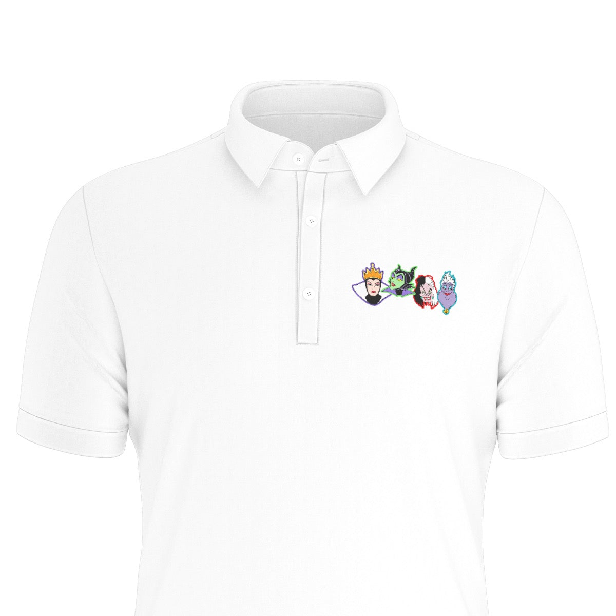 Villains Men's Stretch Collar Polo Shirt