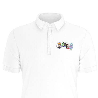 Villains Men's Stretch Collar Polo Shirt