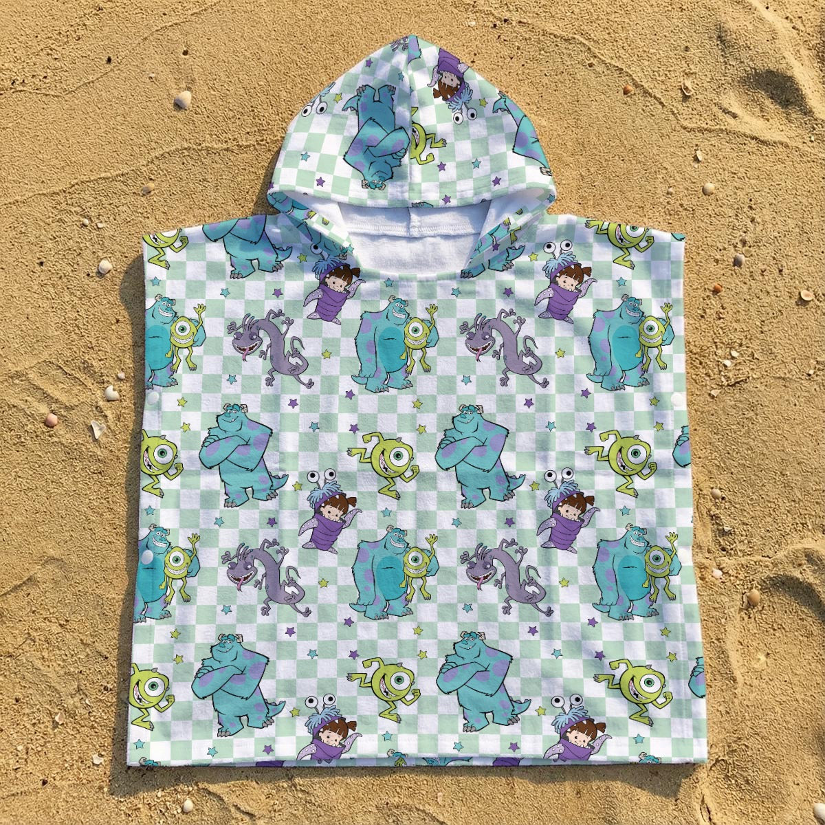 Monsters Kid's Hooded Towel Poncho