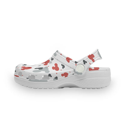 Red & Gray Children's Hole Shoes